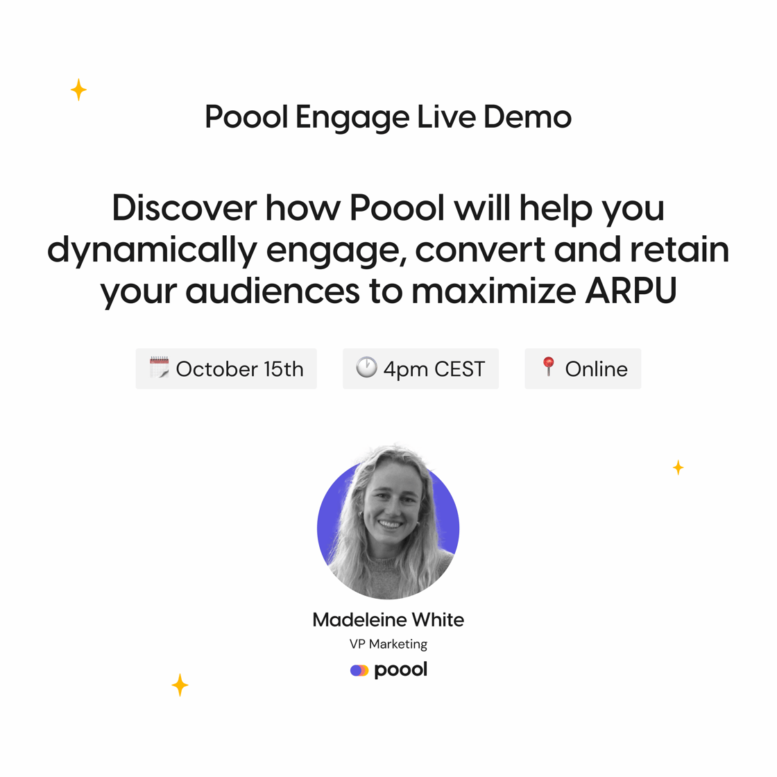 Poool webinar